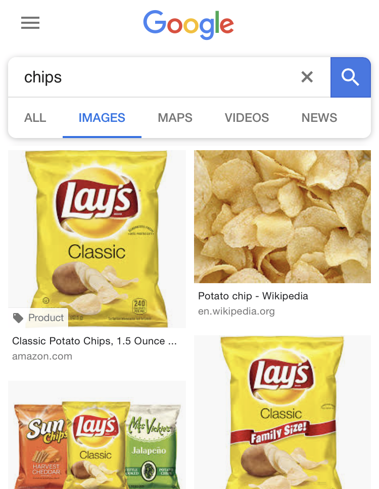 Google US image search results