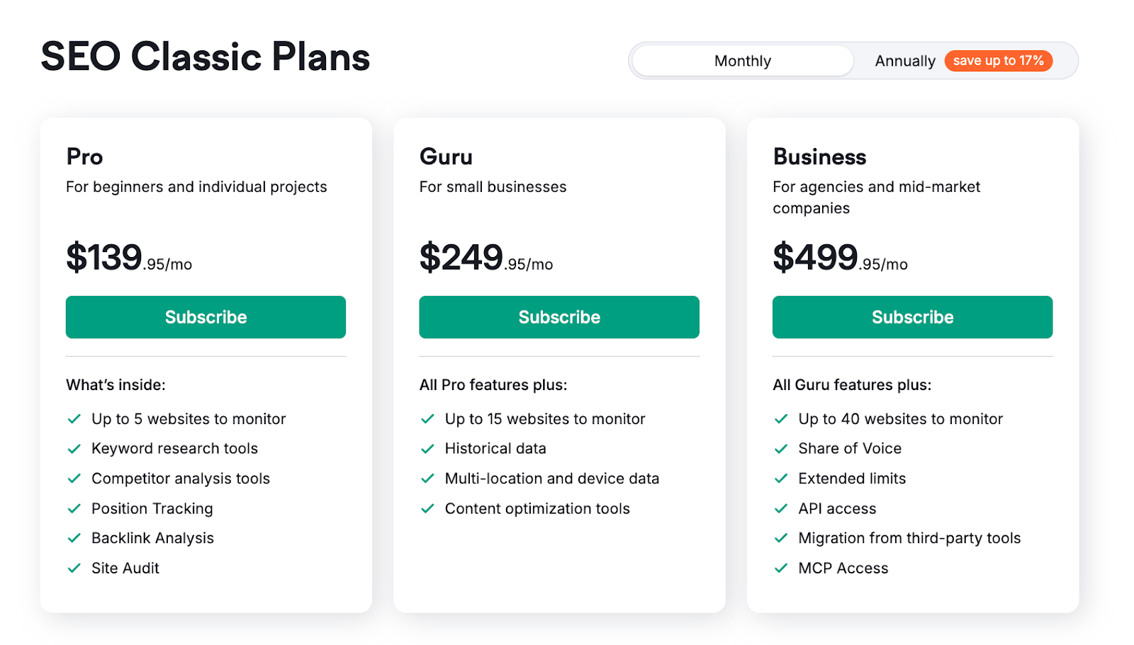 Semrush Plans Comparison: Semrush One vs SEO Toolkit image 2